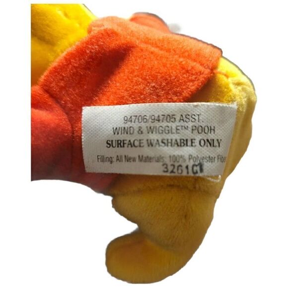 Vintage Fisher Price Disney Wind And Wiggle Pooh Bear Plush - Picture 4 of 5